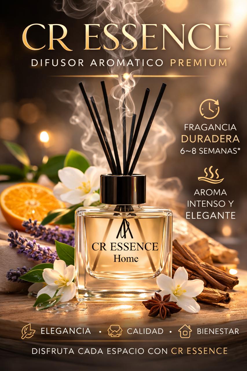 CR ESSENCE HOME | Difusor Aromático de Varillas  150ml Cuadrado
