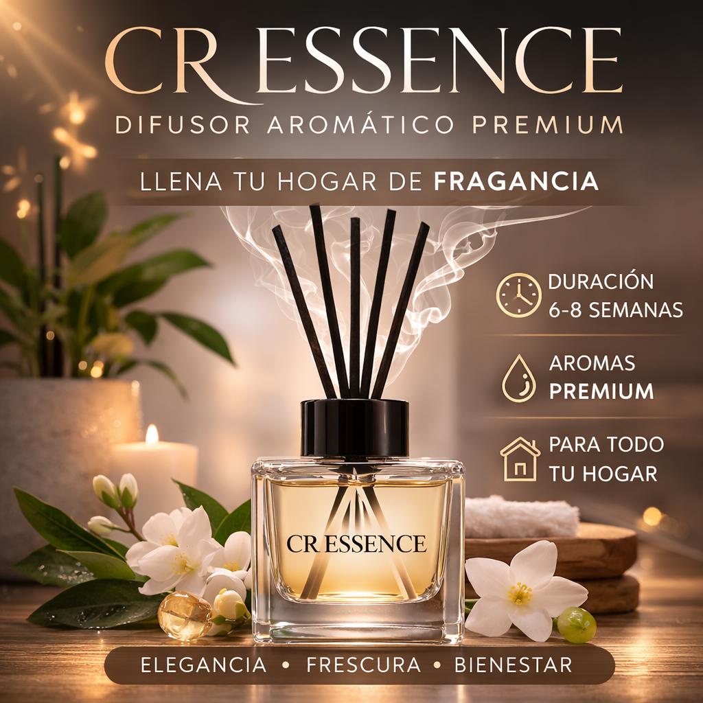 CR ESSENCE HOME | Difusor Aromático de Varillas  150ml Cuadrado