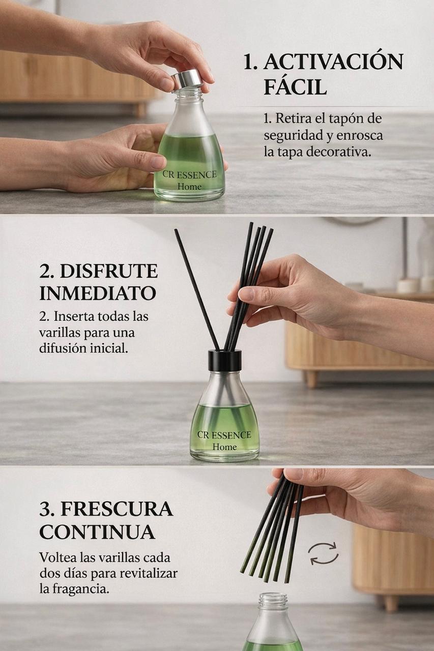 CR ESSENCE HOME | Difusor Aromático de Varillas Redondo
