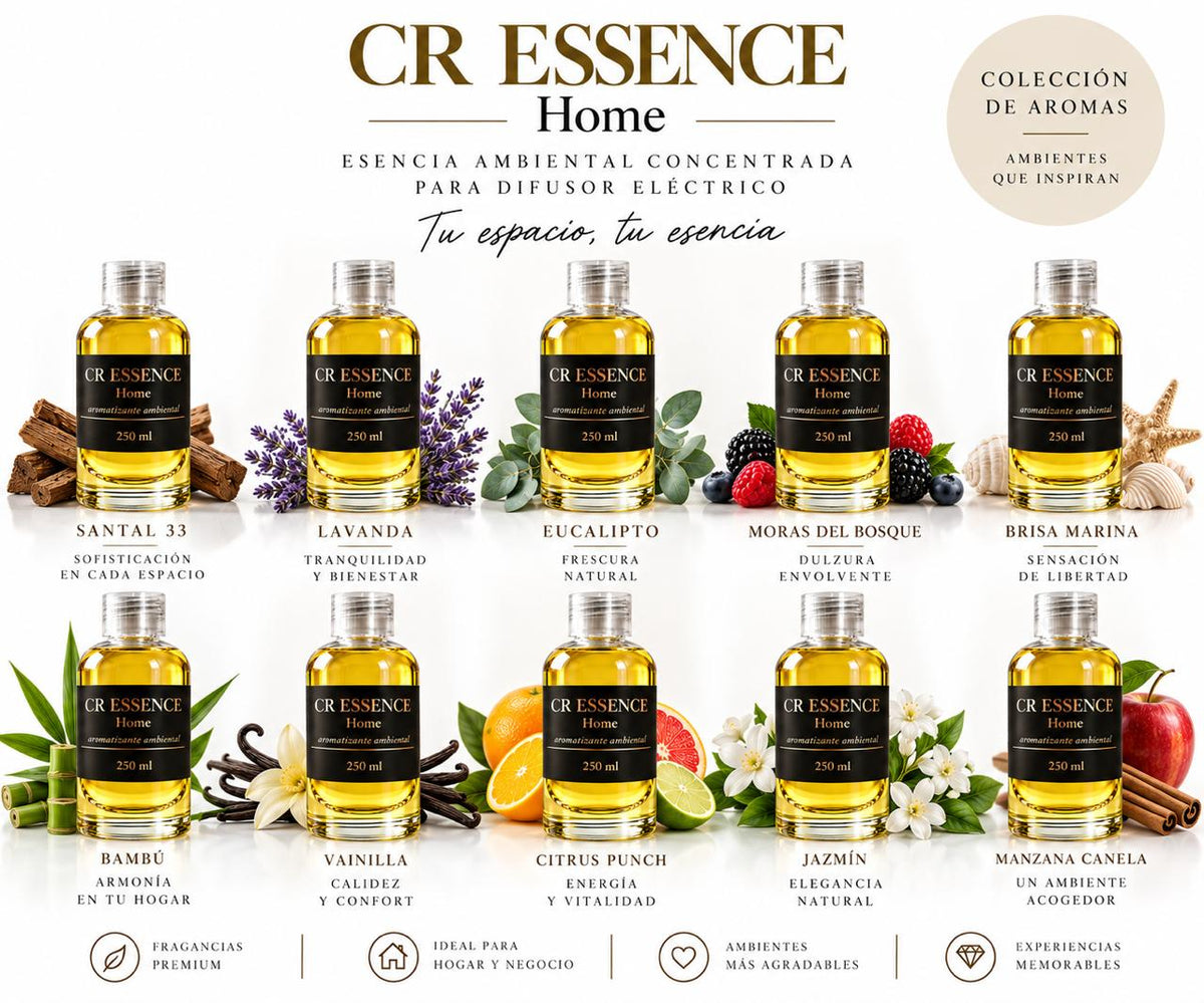 CR ESSENCE HOME | Esencia Aromática Concentrada para Difusores Profesionales 250 ml